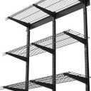 VEVOR 3-Tier Heavy Duty Wall Garage Shelving, 1 x 3 ft Steel Wall Mounted Shelving Unit, 11 x 36 Inch Per Shelf Floating Storage Metal Rack for Garage with 450 lbs Total Weight Capacity, Black, 13 ft