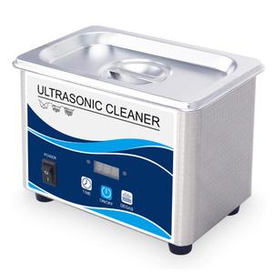 Small Professional Ultrasonic Cleaner-0.8-1.3L Industrial Stainless Steel Wash Machine with Heater Timer for Eyeglasses Jewelry Watches Fruits