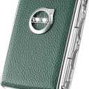 Car Key Fob Cover for Volvo XC90, XC60, XC40, S60, S90, V90, Zinc Alloy Frame Leather Surface