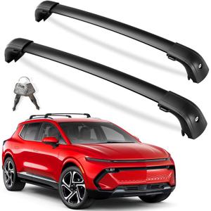 KINGGERI 300lbs Lockable Roof Rack Cross Bars Compatible with Chevy Chevrolet Equinox EV 2024 2025 2026 with Flush Side Rails, Heavy Duty Aluminum Roof Rails Crossbars Luggage Accessories