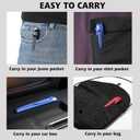 Pocket Reading Glasses with Pen Clip Case - Slim Mini Compact Readers Portable Spring Hinge Eyeglasses (Red, Purple, Blue, +1.75)