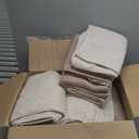 Exclusivo Mezcla Twin Size Quilt Set with Modern Striped Pattern, 2 Pieces Summer Lightweight Taupe Quilts Bedding Set, Soft Bedspreads Coverlets for All Seasons (Twin (68"x88"))