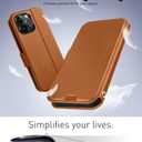 OCASE for iPhone 15 Pro Max Case Wallet Case, Slim PU Leather Flip Folio, Card Slots, RFID Blocking, Kickstand, Shockproof Phone Cover 6.7 Inch 2023, Brown