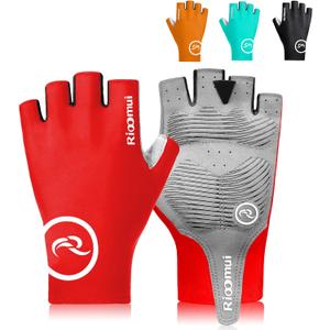 Bike Cycling Gloves for Men Women, 5mm Padded Half Finger Anti Slip, Small