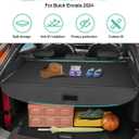Powerty Retractable Cargo Cover for 2024 Buick Envista, Canvas Texture Trunk Cover Privacy Screen Rear Security Shade for Envista Accessories