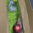 HMASYO 5ft Whimsical Artificial Christmas Tree with 150 LED Timer Lights, Lime Green Bendable Christmas Tree with Ball Ornaments & Metal Base Holiday Decor for Home, Office, Party, Easy Assembly