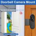 Anti-Theft Doorbell Mount No Drill Compatible with Orbitell/Reolink Video Doorbell, Adjustable Mounting Bracket Holder Accessories for Apartment Rentals, Enhanced Protection Doorbell Mount Bracket