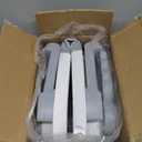 MoreFeel Collapsible Baby Bathtub for Newborn with Thermometer & 1 Hooded Towel & 1 Soft Floating Cushion,Portable Travel Bathtub with Drain Hole, Durable Foldable Baby Tubs for Infants to Toddler (Grey)