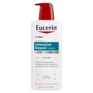 Eucerin Intensive Repair Body Lotion for Dry Skin with Alpha Hydroxy, Body Moisturizer for Very Dry Skin, Mothers Day Gifts, 16.9 Fl Oz Bottle