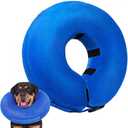 Crazy Felix Dog Donut Pillow Collar Alternative After Surgery Soft Cone to Stop Licking Inflatable Head Cone Collar for Small Medium Dogs Chihuahua Pomeranian (Blue)