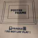 24X36 Poster Frame, Display Pictures 20X30 with Mat or 24X36 Without, Wall Hanging Frames, Black, 3 Pack