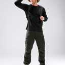 Men's Sun Protection Long Sleeve Shirts UPF 50+ Rash Guard for Men SPF UV Fishing Hiking Running Workout Athletic Shirt (Black)