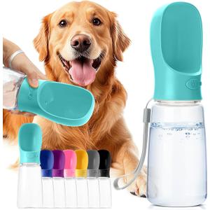 Mr. Pen- Dog Water Bottle, 19 oz, Large, Aqua Blue, Portable Dog Water Bottle Dispenser, Dog Travel Water Bottle, Travel Dog Water Bottle Portable Water Bottle for Dogs On The Go, Pet Water Bottle (Aqua)