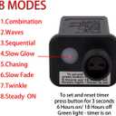 AWQ 100LED 81 FT C9 Christmas String Lights Plug in Fairy Twinkle String Lights 8 Modes Timer Function Waterproof Extendable for Indoor Outdoor Wedding Party Christmas Decoration (100, Multicolor)