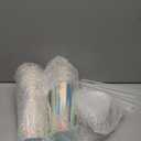 Domensi Iridescent Plastic Cups with Lids and Straws 24 oz Iridescent Reusable Plastic Tumblers Iced Coffee Cups for Shiny Disco Birthday Wedding Bachelorette Party Supplies(12 Pack)