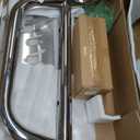 YHTAUTO 2.5" Bull Bar Push Bar with Skid Plate Light Mount Fit Dodge & Jeep Models, Grand Cherokee 11-21, Grand Cherokee WK 22, Durango 11-13, S/S 304 Brush Guard for Truck Front Bumper