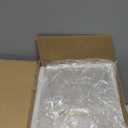 YoBa Thick Clear Acrylic Square Tissue Box Holder with Gold Plated Aluminum Legs for Bathroom, Kitchen, Bedroom, Office, Hotels and Restaurants