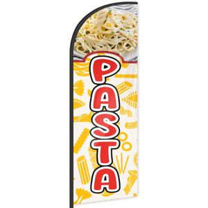 Pasta Food Feather Flag for Business Advertising 6 FT Swooper Flag for Storefronts Retailers Shops Food Trucks Events and Fairs (Flagpole Not Included)