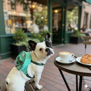 Dog Backpack Harness Lightweight, Adjustable, and Water-Resistant Pet Poopbag Ideal for Outdoor Adventures,Puppy School or Everyday Walks (X-Small)