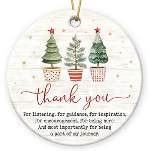 Retirement Gifts for Men and Women - 2025 Thank You Ceramic Ornaments for Christmas Decor, Retirement Party Decorations, Appreciation Gifts, Inspirational Gift for Friends, Teachers, Bosses