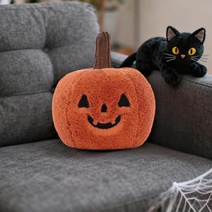Halloween Pumpkin Plush Pillow Stuffed Toy for Kids - 11.8" Plush Pumpkin Shaped Throw Pillow, Soft Stuffed Fall Halloween Decor for Sofa Bed, Funny Thanksgiving