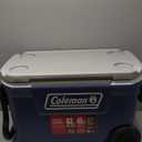 Coleman Classic Series Insulated Portable Rolling Cooler with Wheels, Leak-Resistant Outdoor Hard Cooler Keeps Ice up to 5 Days, 62-Quart (Twilight)