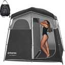 KingCamp Shower Tent, Portable Privacy Tent Outdoor Camping 1/2 Room Toilet Tents with Shower Bag & Dressing Room for Beach, Camping & Hiking