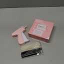 Stitch Gun for Clothes, Handheld Stitch Gun Quick Clothing Fixer, Portable Tagging Gun for Home & Retail Use, Includes 6 Needles,1000 Black & 1000 White Fasteners (Pink,1pcs+2000tag)