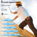 Waist Fan Belt Fan, Portable Waist Clip Personal Fans, Rechargeable Shirt Fans, 10000 mah 5 Speed & Flashlight Handfree Lightweight For Outdoor Camping Travel Hiking (Orange)