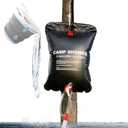 Portable Shower for Camping, Outdoor Camping Shower Bag 5 Gallon/20L, Waterproof Shower Bag with Collapsible Water Bucket, Shower Kit for Hiking, Car Travel, Picnic, Climb, Beach Trips