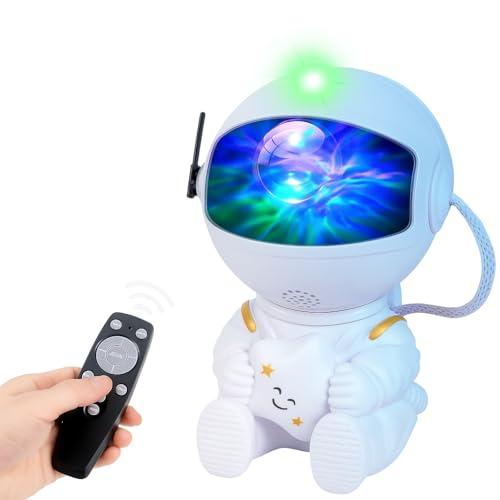 Pxujoqecg Astronaut Galaxy Star Projector – Nebula Light Projector with Remote Control, 360° Rotating Head, Kids Night Light, Gift for Children and Adults (Hug a Star)