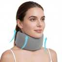 Neck Brace - Memory Foam Neck Brace for Neck Pain and Support, Adjustable Cervical Collar Keep Vertebrae Stable, Relief of Cervical Spine Pressure, Ideal for Travel, Workers & Neck Injury Recovery