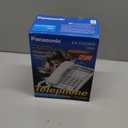Panasonic 2Line Integrated Corded Telephone System with 16Digit LCD, Speakerphone, Clock, Hearing Aid Compatibility and 3Way Conferencing  KXTS208W (White)