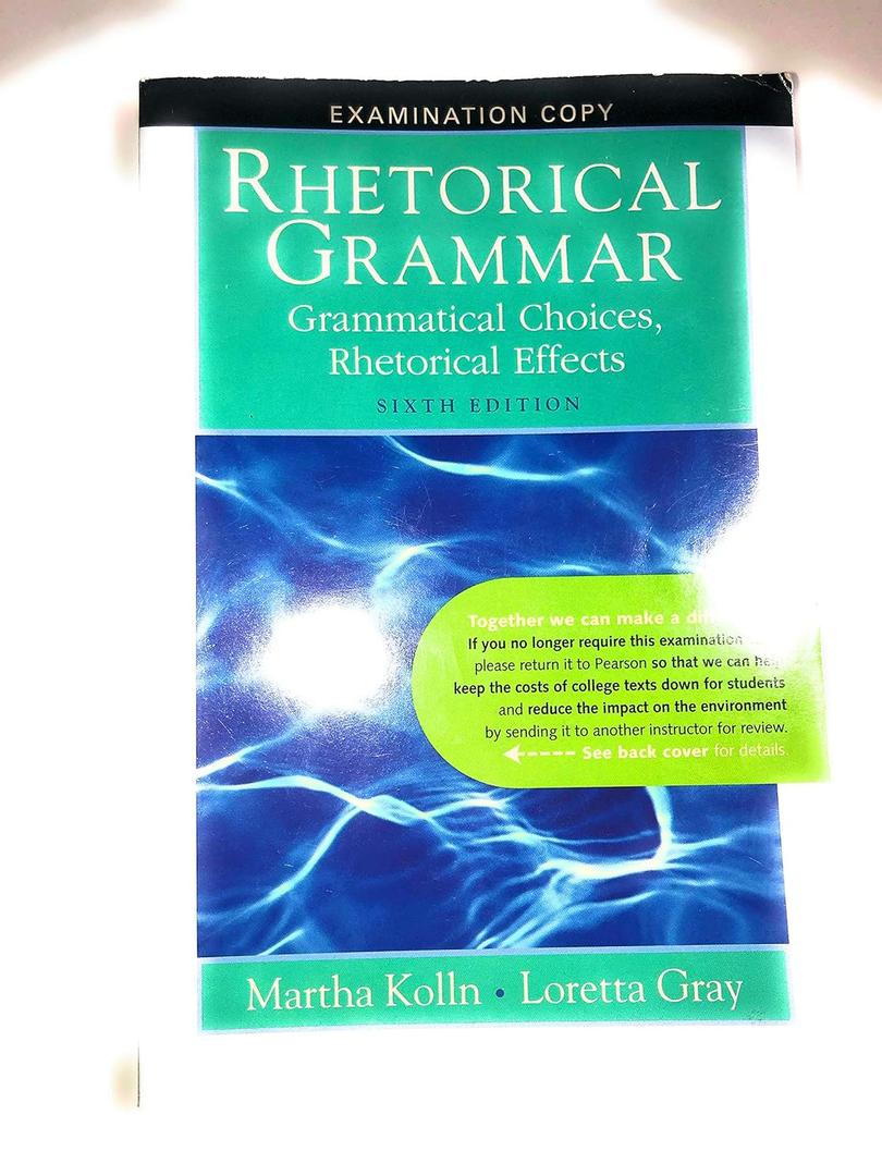 Rhetorical Grammar (6th Edition)