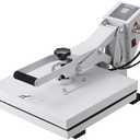 VEVOR Heat Press, 15x15 Power Heat Press Machine, Fast Heating, High Pressure Heat Press Machine for T-Shirt, Digital Industrial Sublimation Printer for Heat Transfer Vinyl, Easy to Use, White