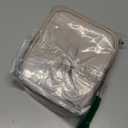 Small Messenger Bag Vegan Leather Crossbody Bag for Women Men, Vintage Cross Body Shoulder Purse with Card Slots (Wide Strap-beige Gray)