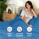 Queen Size 4 Piece Sheet Set - Comfy Breathable & Cooling Sheets - Hotel Luxury Bed Sheets for Women & Men - Deep Pockets, Easy-Fit, Soft and Wrinkle Free Sheets - Royal Blue Oeko-Tex Bed Sheet Set