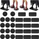 28PCS 6inch Action Figure Stand Bases, Assembly Display Holder Accessories, Fit for Most 1/12 Scale Mavel Legends Series/Gi Jeo Classified Series/D C/Mo tu Figures, Black/ Mix Square & Round Shape