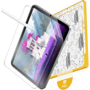 OMOTON PAPERSENSE 2 Pack Paper Screen Protector for iPad Mini 7 A17 Pro Mini 6 6th(2024/2021, 8.3-inch), Anti-glare Matte PET Film with Easy Installation Tray, Draw Like on Paper, Ultra-Responsive