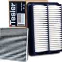 Engine Cabin Air Filter Kit for CRV Hybrid (2023-2025), Accord Hybrid (2023-2025), Civic Hybrid (2025), Replaces 17220-6MA-J01, 80292-TF0-G01 (Only for 2.0L Hybrid)