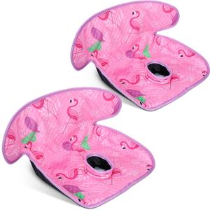 COOLBEBE Infant Car Seat Protector for Potty Training, 2 Pack Dry Waterproof Car Seat Liner Toilet Training for Baby Infant, Piddle Pads Cover Car Seat Pad for Strollers & Carseat (Pinkish Purple)