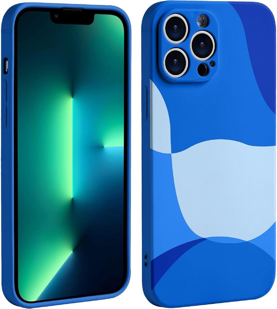 Cute Painted Art Phone Case for iPhone 11 Pro Max Case Slim Soft Shockproof Compatible with iPhone 11 Pro Max Case,Klein Blue