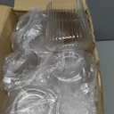 Suclain 20 Pcs Plastic Wine Glasses Ribbed Stemless Wine Glasses 14oz Vertical Design Unbreakable Cups for Outdoor Indoor Vintage Elegant Champagne Whiskey Glasses for Christmas Party Wedding (Clear)