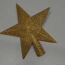 Christmas Tree Star Topper, 8" Gold Xmas Star Tree Decorations, 3D Shatterproof Bethlehem Star Tree Topper Decorations, Waterproof Christmas Tree Topper Decor for Holiday Home Outdoor Ornament