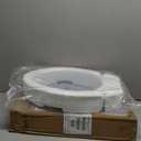 Carex Elongated Hinged Toilet Seat Riser, Adds 3.5 Inches of Height to Toilet, 300 Pound Weight Capacity, Raised Toilet Seat