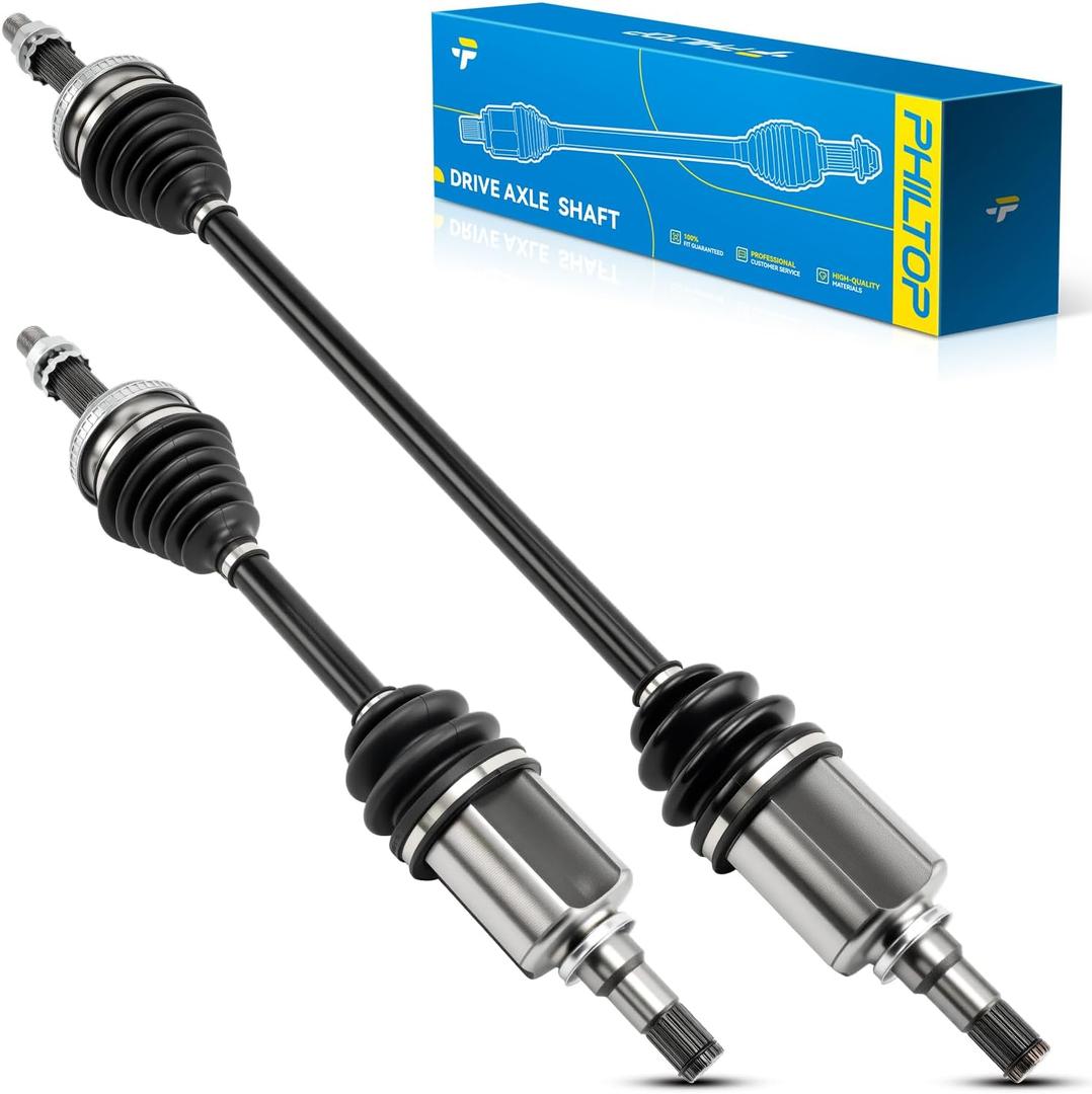 PHILTOP Front CV Axle Shaft Fit for Corolla, Prizm | Compatible with Toyota 1993-2002 Corolla(4-Wheel ABS), Geo 1993-1997 Prizm(4-Wheel ABS), 66-5125 66-5126 CV Axle Shafts