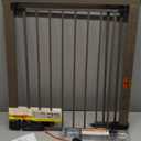 Cumbor 29.7-40.6" Baby Gate for Stairs, Mom's Choice Awards Winner-Dog Gate for Doorways, Pressure Mounted Auto-Close Pet Gates for Dogs Indoor, Safety Child Gate with Easy Walk Thru Door, Brown