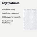Amazon Basics MERV 5 AC Furnace Air Filter, 20x25x1 inches, 6-Pack (Actual size: 19.75" x 24.75" x 0.75")