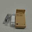 2 Pack Illuminated Light Switch,Paddle Rocker Wall Switch with LED Night Light, Automatic On/Off Sensor, Single Pole, 15Amp 120/277Volt, White