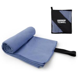 Camping Towel XL Size Microfiber Quick Dry Swimming Pool Beach Travel Body Hot Yoga Mat Towels(Navy Blue, 1 Pack XL)